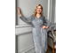 Элегантное, нарядное платье &quot;ВИОЛА&quot;  Арт.  422591 (Цвет серебристый) Размеры 50-66