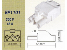 Коннектор трехполюсный EP1101 папа