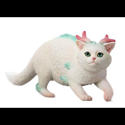Котик-дракон (белый) - Коллекционная фигурка 1/6 Catragon Figurine (JXK263B) - JXK