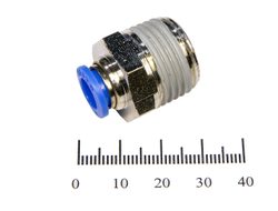 Пневмофитинг цанговый прямой с наружной резьбой PC 8-04 (R1/2 )