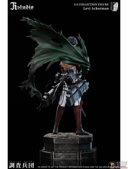 Фигурка статуя 1/4 Леви Аккерман (Levi Ackerman GK Statue jr studio)