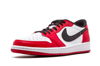 Nike Air Jordan Retro 1 Low (Красные с белым) арт1