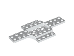 Vehicle, Base 6 x 12 with 4 x 2 Recessed Center with Smooth Underside, White (28324 / 6259271)