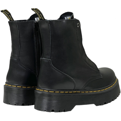 Dr Martens Sinclair Milled Smooth Leather Platform Black