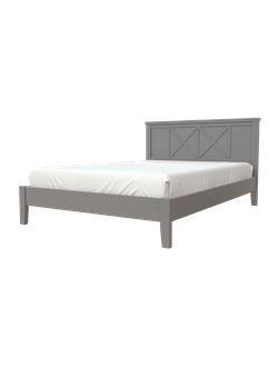 Кровать двуспальная «Грация-2» c ортопедическим основанием антрацит (Браво мебель)