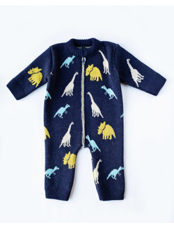 Комбинезон "Динозавры" синий