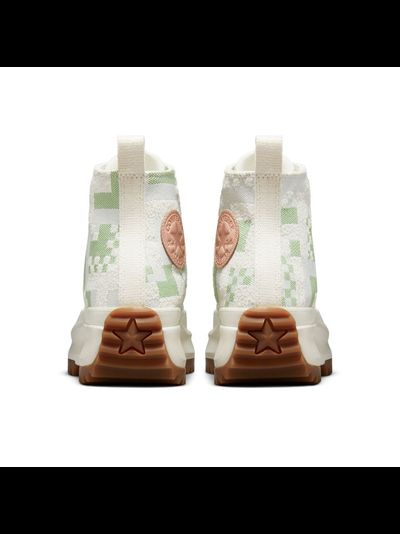 Кеды Converse Run Star Hike Platform Crafted Jacquard на платформе зеленые высокие