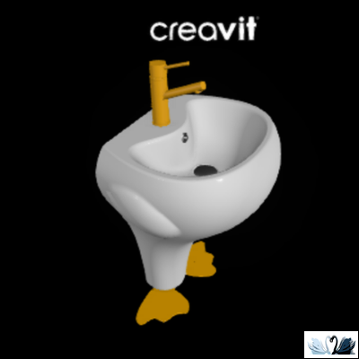 Раковина Creavit Ducky DC052-00CB00E-0000 520 х 400 мм для детей