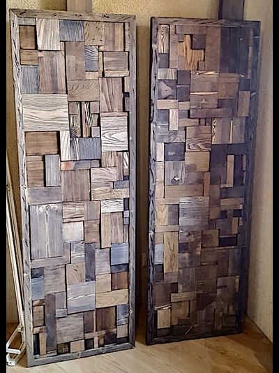 наборное панно из разных пород дерева