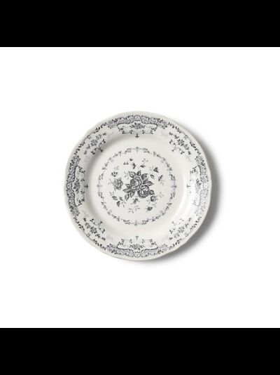 Тарелка мелкая 20,7 см, цвет декора черный