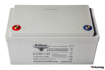Тяговый аккумулятор RuTrike 6-CNF(J)-50 (12V54A/H C20)