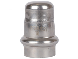 Заглушка ROMMER ВПр 18 из нержавеющей стали прессовой