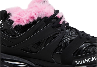 Кроссовки Balenciaga Track Sneaker Fake Fur Black Pink