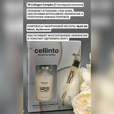 CELLINTO Бустеp-концентрат-для интенсивного ухода и омоложения кожи вокруг глаз 30мл