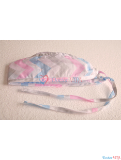 Медицинская шапочка "Цветной Зиг-Заг"