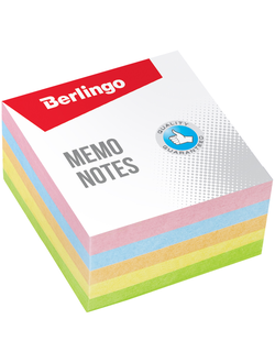 Блок для записей Berlingo "Standard" 9*9*4,5 см 500 л., цветной (LNn_01159)