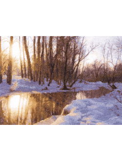 Набор для вышивания ПС-885 "Яуза зимой" 32,5*24,5см (PANNA)