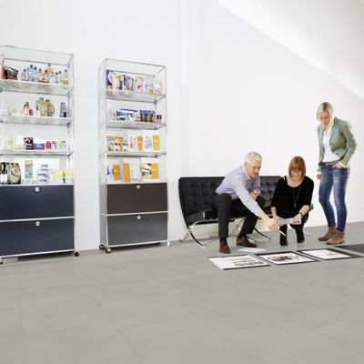 Виниловый пол Wineo 800 Tile L Solid Light DB00101-3, клеевой, мелкого формата