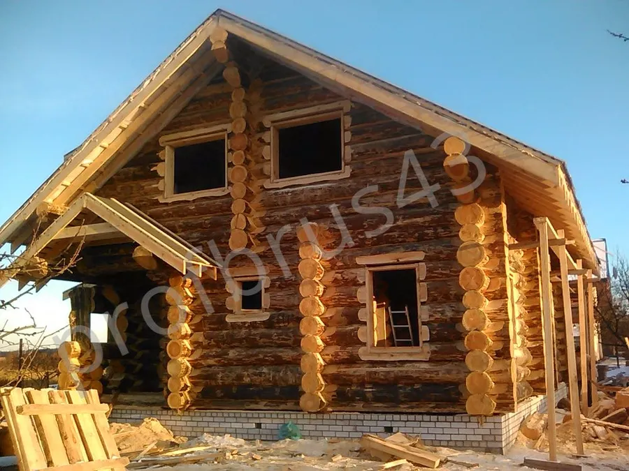 Сруб по технологии Канадская рубка