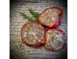 Перец фаршированный мясной половинки