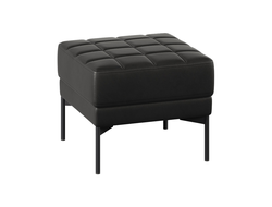 Пуф Everprof Delta одноместный Металл Черный Экокожа Черный