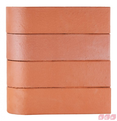 Кирпич печной лицевой полнотелый ЛСР М400, 250х120х65мм, R-60 угловой красный