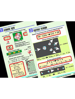 Комплект таблиц по физике "Физика атомного ядра" (10 табл.,формат А1, ламинир.)