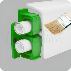 Плинтус для труб отопления ПВХ Smartprofile Aqua 37