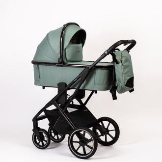 Коляска 2в1 Peppy Tecla 2024 Mint Chrome Edition, Мятный