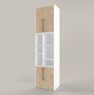 Стеллаж широкий Тури Белый