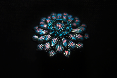 "Теплоцвет Стынь-травы", нарядное кольцо авторской работы