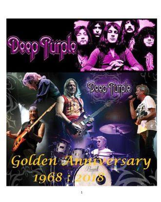 Deep Purple Golden Anniversary 1968 - 2018 Book Иностранные книги, Intpressshop