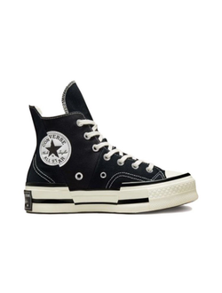 Кеды Converse на платформе низкие с черной полосой белые