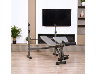 Скамья со стойками под штангу DFC D705