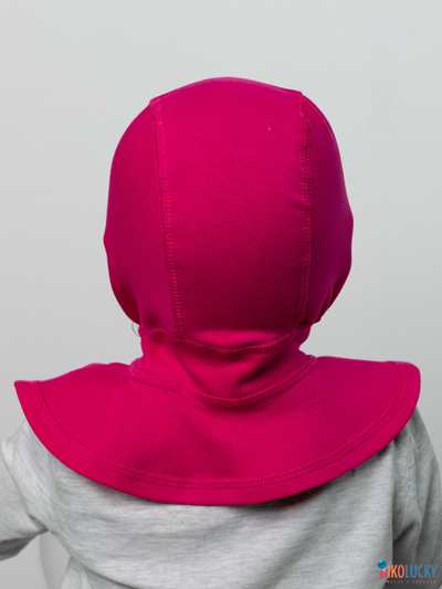 Шапка-шлем 24301-01 95%хлопок 5%лайкра, малиновый 44-46