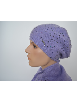 Vizio берет Италия с пайетками фиолетовый