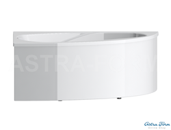 Astra-Form ванна Тиора левосторонняя 155/105 см белая