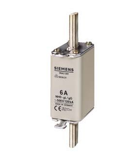 3NA3001 ПЛАВКАЯ ВСТАВКА НИЗКОВОЛЬТНАЯ GL/GG С НЕИЗОЛИРОВАННЫМИ ВЫСТУПАМИ ДЛЯ МОНТ./ДЕМОНТ. ТИПОРАЗМЕР 0, Iном.=6A