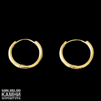 Швензы "КОНГО КРУГ" ЛЮКС 16х18 мм, покрытие в ассортименте, цена за пару