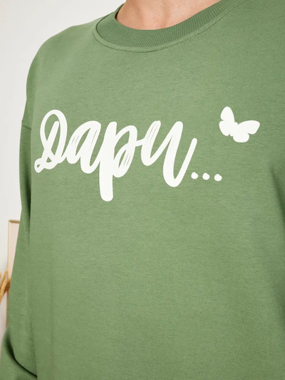 МУЖСКОЙ СВИТШОТ ОЛИВА "ДАРИ"