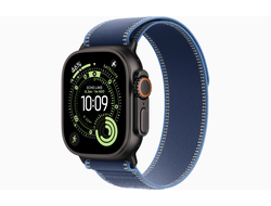 Apple Watch Ultra 3 (2025) Black Titanium Case Trail Loop Blue/Bright Blue M/L