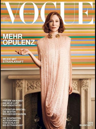 Vogue Germany Magazine April 2026 Cate Blanchett , Иностранные журналы в Москве, Intpressshop