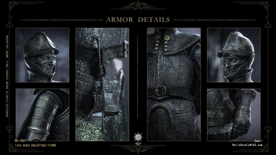 Сир Вильгельм (Dark Souls 3)  - Коллекционная фигурка 1/6 Hollow Knight of Londor (DS01) - Helio Studio