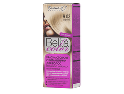 Краска стойкая с витаминами для волос серии "Belita сolor" № 9.03 Саванна