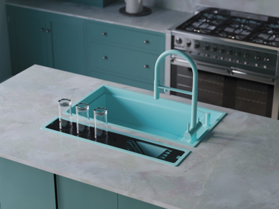 Смеситель OMOIKIRI KANTO Azur blue