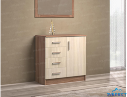 КОМОД "К800-1Д" 800*830*440 (ясень шимо темный/светлый)