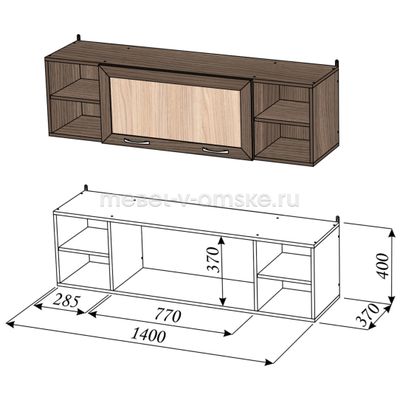 Шкаф навесной Премьера-7
