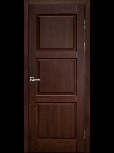 Дверь Турин темный махагон, массив ольхи