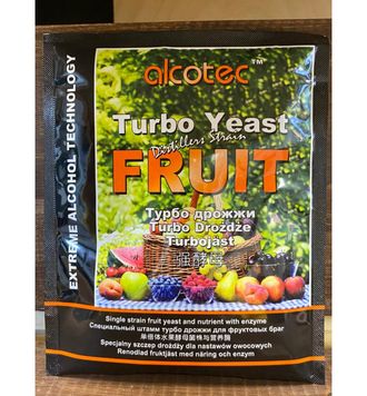 ДРОЖЖИ ALCOTEC TURBO YEAST FOR FRUIT 60 ГР.