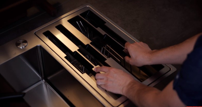 Мойка Franke Box Center BWX 220-54-27 TL, рабочий центр справа